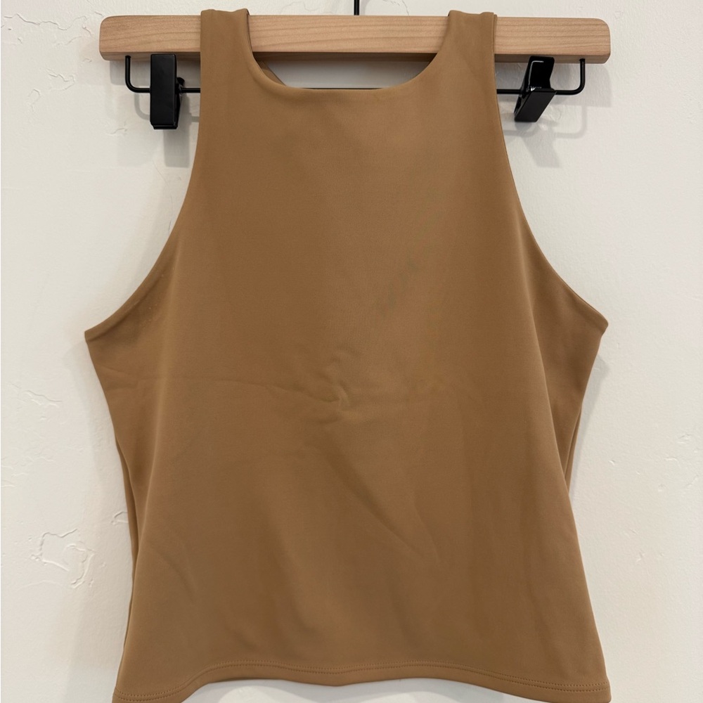 Women's Tan Sleeveless Top